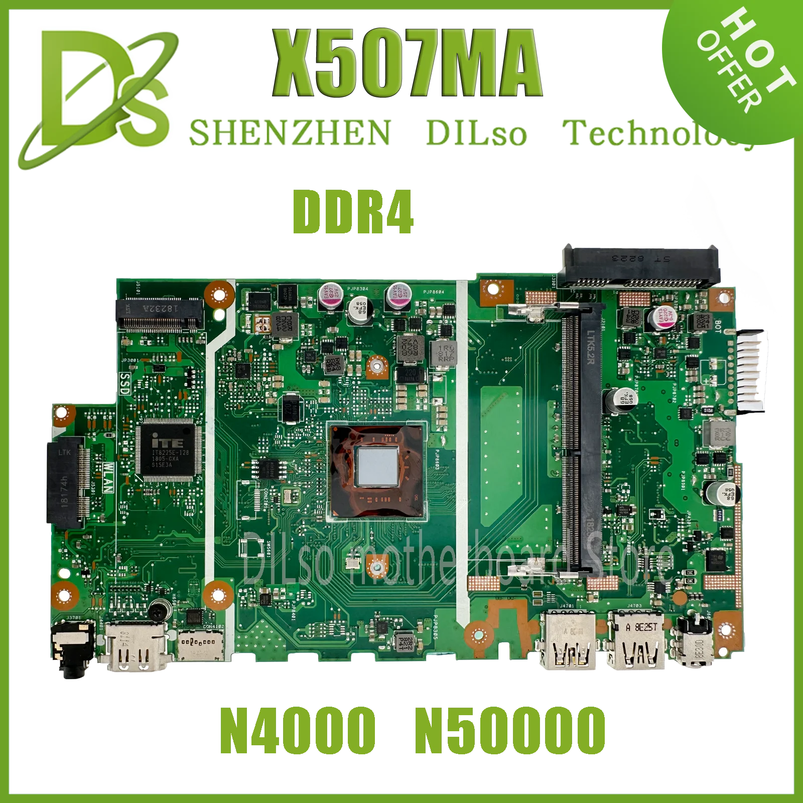 Материнская плата KEFU X507MA Материнская плата ASUS X507MA X507M X507 F507 X507LA X507L для ноутбука с Pentium N5000 N4000 i3 i5-5th 100%
Материнская плата KEFU X507MA Материнская плата ASUS X507MA X507M X507 F507 X507LA X507L для ноутбука с Pentium N5000 N4000 i3 i5-5th 100%