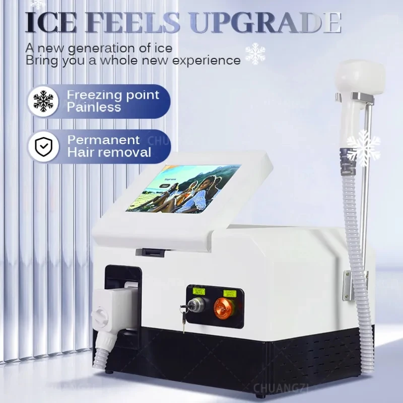 Professional 808nm Diode Laser Hair Removal Machine Permanent Painless Ice Platinum Hair Removal Machine Beauty SPA Equipme
Professional 808nm Diode Laser Hair Removal Machine Permanent Painless Ice Platinum Hair Removal Machine Beauty SPA Equipme