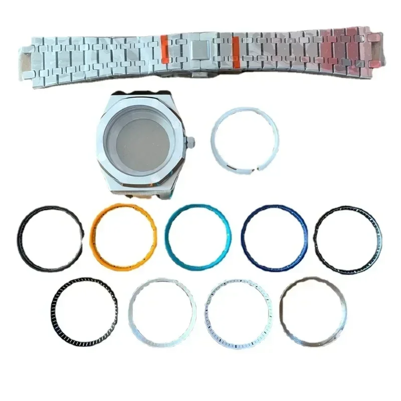 41mm NH35 Watch Case Steel Band Inner Shadow Circle Sapphire Glass Watch Accessory Set for AP Royal Oak NH36 Movement Parts DIY
41mm NH35 Watch Case Steel Band Inner Shadow Circle Sapphire Glass Watch Accessory Set for AP Royal Oak NH36 Movement Parts DIY