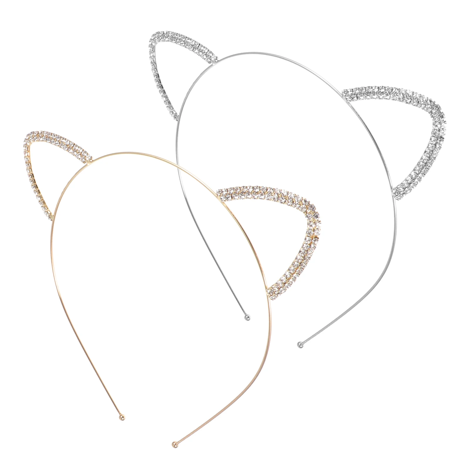 2pcs Diamond Hairband Silver Ears Crystal Metal Headbands for Girls Cosplay Party Children Performance Stage
2pcs Diamond Hairband Silver Ears Crystal Metal Headbands for Girls Cosplay Party Children Performance Stage