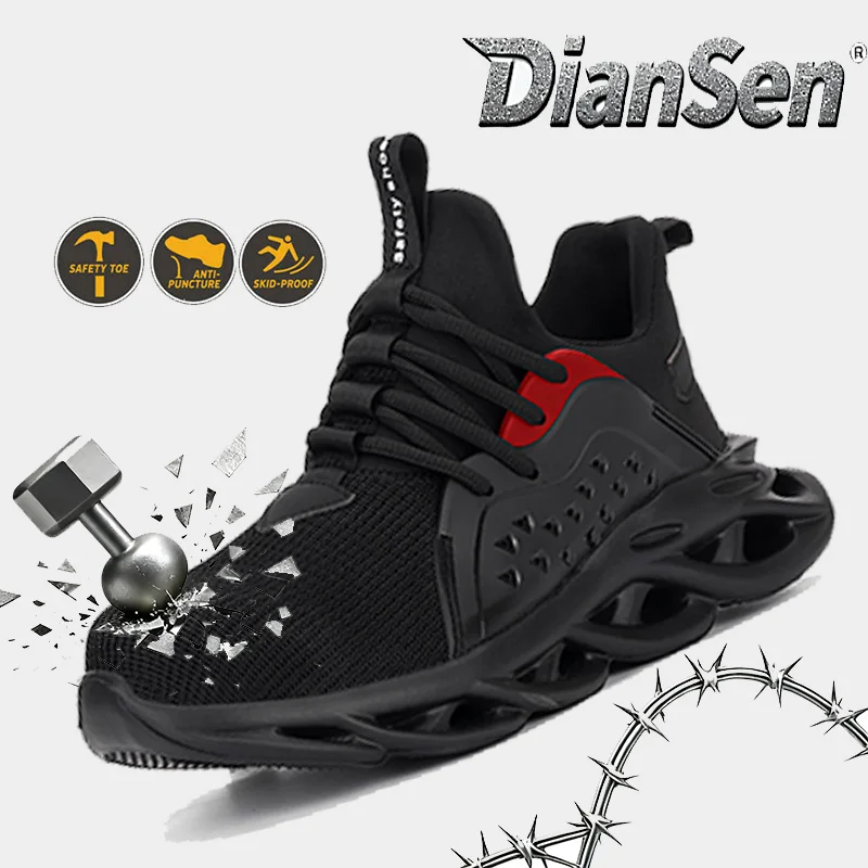 Защитная обувь для мужчин. Неразрушимые защитные рабочие ботинки. Противоударная рабочая обувь. Всесезонная повседневная обувь для склада и логистики. 
Защитная обувь для мужчин. Неразрушимые защитные рабочие ботинки. Противоударная рабочая обувь. Всесезонная повседневная обувь для склада и логистики.