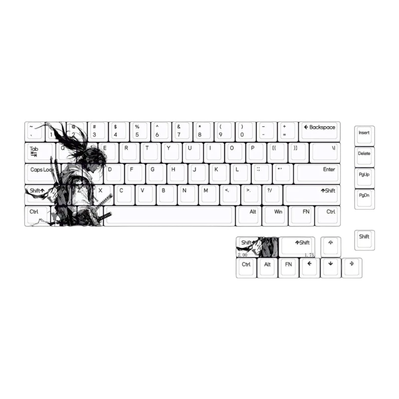 75Key PBT Keycaps Set for Mechanical Keyboards Original Height Unique Swordman 601F
75Key PBT Keycaps Set for Mechanical Keyboards Original Height Unique Swordman 601F