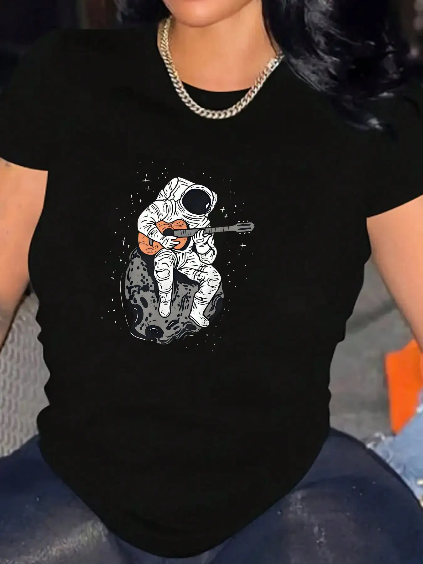 Astronaut Playin Guitar Shirt Galaxy Spaceman Guitarist Gift Pattern T-Shirts Casual Short-Sleeved Stylish Cotton Casual Outdoor
Astronaut Playin Guitar Shirt Galaxy Spaceman Guitarist Gift Pattern T-Shirts Casual Short-Sleeved Stylish Cotton Casual Outdoor
