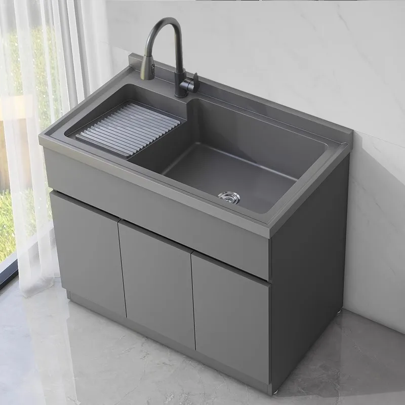 LMM household laundry table face hand basin laundry sink integrated cabinet with rubbing board
LMM household laundry table face hand basin laundry sink integrated cabinet with rubbing board