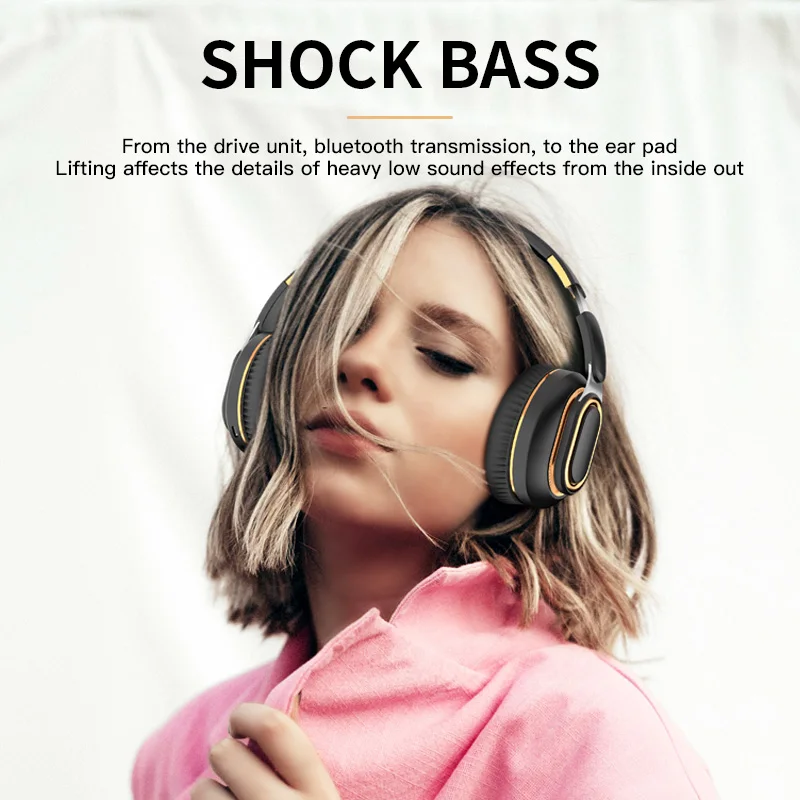 SW102 Over-ear Bluetooth Headphones, Wireless Card-Inserting Folding Bass Gaming And Sports Headphones
SW102 Over-ear Bluetooth Headphones, Wireless Card-Inserting Folding Bass Gaming And Sports Headphones