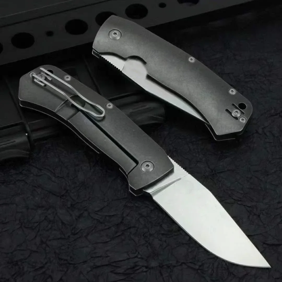 D2 Blade Titanium Alloy Folding Knife for Outdoor Camping and EDC with Pocket Handle
D2 Blade Titanium Alloy Folding Knife for Outdoor Camping and EDC with Pocket Handle
