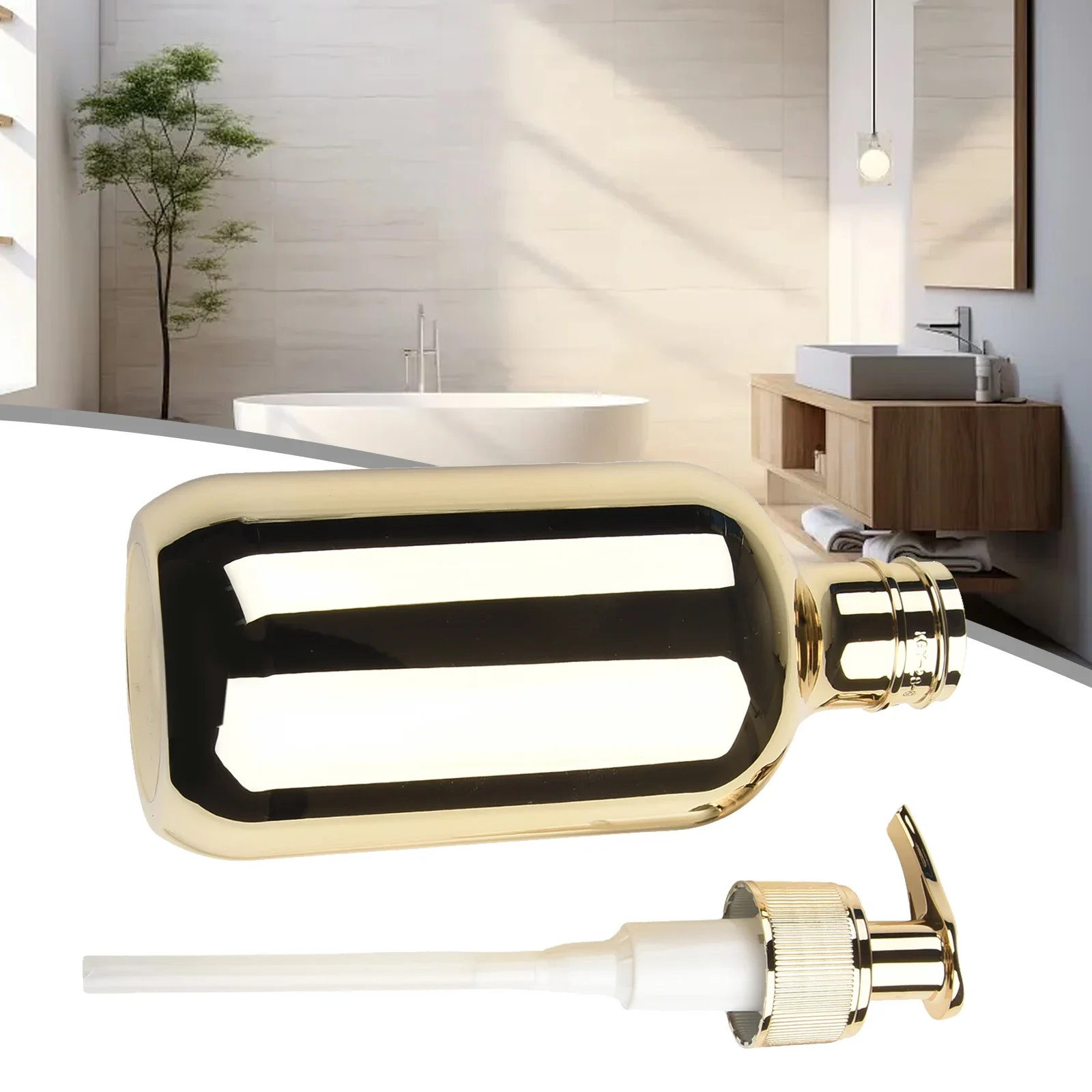 Bathroom Silver Liquid Soap Bottle 300ml Soap Dispenser Dish Soap Dispenser Easy Refills Elegant Design Quick Opening
Bathroom Silver Liquid Soap Bottle 300ml Soap Dispenser Dish Soap Dispenser Easy Refills Elegant Design Quick Opening