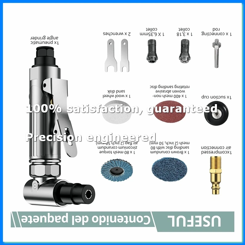 Angle Air Die Grinder, 90 Degree Heavy Duty 20,000 RPM Compressed Sander Polisher Tool for Contour Grinding, Polishing B-ABYS
Angle Air Die Grinder, 90 Degree Heavy Duty 20,000 RPM Compressed Sander Polisher Tool for Contour Grinding, Polishing B-ABYS