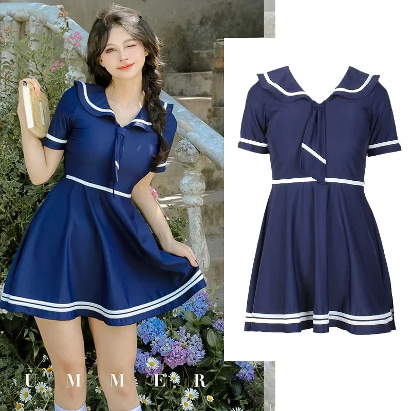 NEW One Piece Swimdress for Women Modest Skirt Swimsuit Ruched Full Coverage Skirted Bathing Suit Rashguard Sailor Wetsuit QWE25
NEW One Piece Swimdress for Women Modest Skirt Swimsuit Ruched Full Coverage Skirted Bathing Suit Rashguard Sailor Wetsuit QWE25