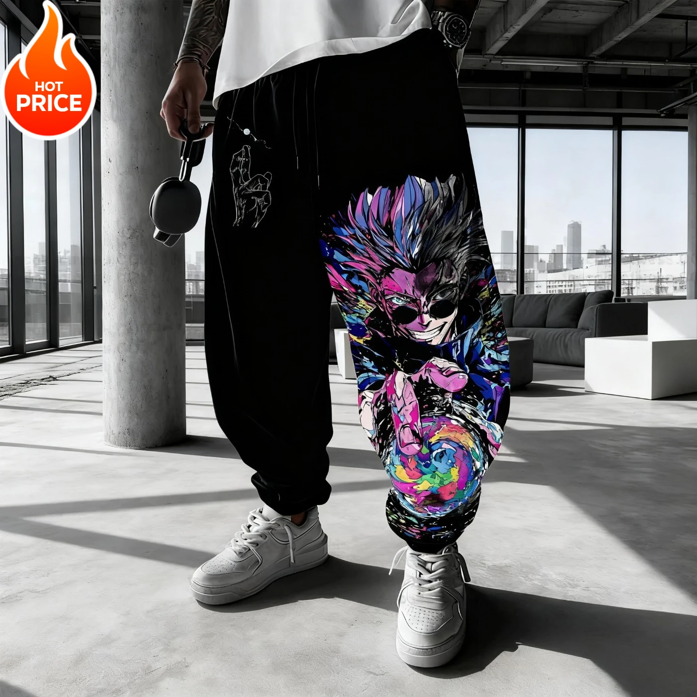 Anime Jujutsu Kaisen Gojo Satoru Harajuku Men Winter Cotton Pants Streetwear Women Casual Leggings Sweatpants Unisex Bottom
Anime Jujutsu Kaisen Gojo Satoru Harajuku Men Winter Cotton Pants Streetwear Women Casual Leggings Sweatpants Unisex Bottom