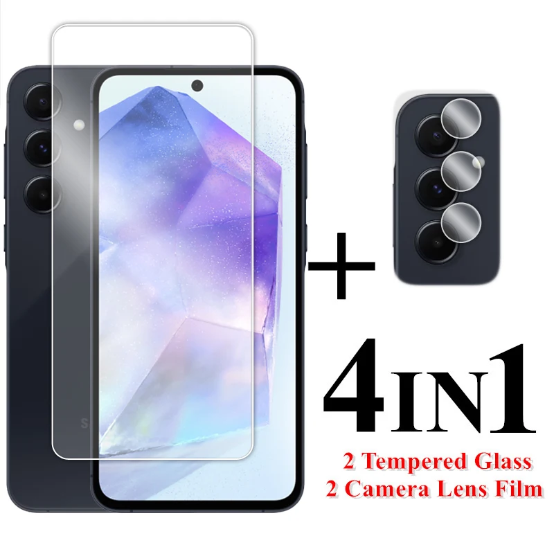 For Samsung Galaxy A55 5G Glass 6.6 inch Transparent Screen Protector For Samsung A55 5G Tempered Glass For Galaxy A55 Lens Film
For Samsung Galaxy A55 5G Glass 6.6 inch Transparent Screen Protector For Samsung A55 5G Tempered Glass For Galaxy A55 Lens Film