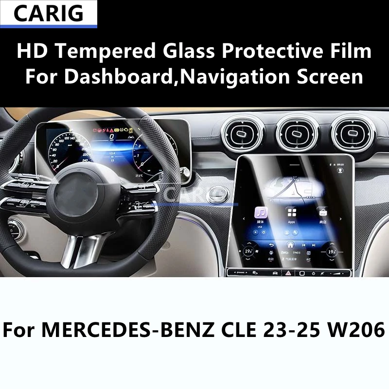 For MERCEDES-BENZ CLE 23-25 W206 Dashboard,Navigation Screen HD Tempered Glass Protective Film Anti-scratch Accessories Refit
For MERCEDES-BENZ CLE 23-25 W206 Dashboard,Navigation Screen HD Tempered Glass Protective Film Anti-scratch Accessories Refit