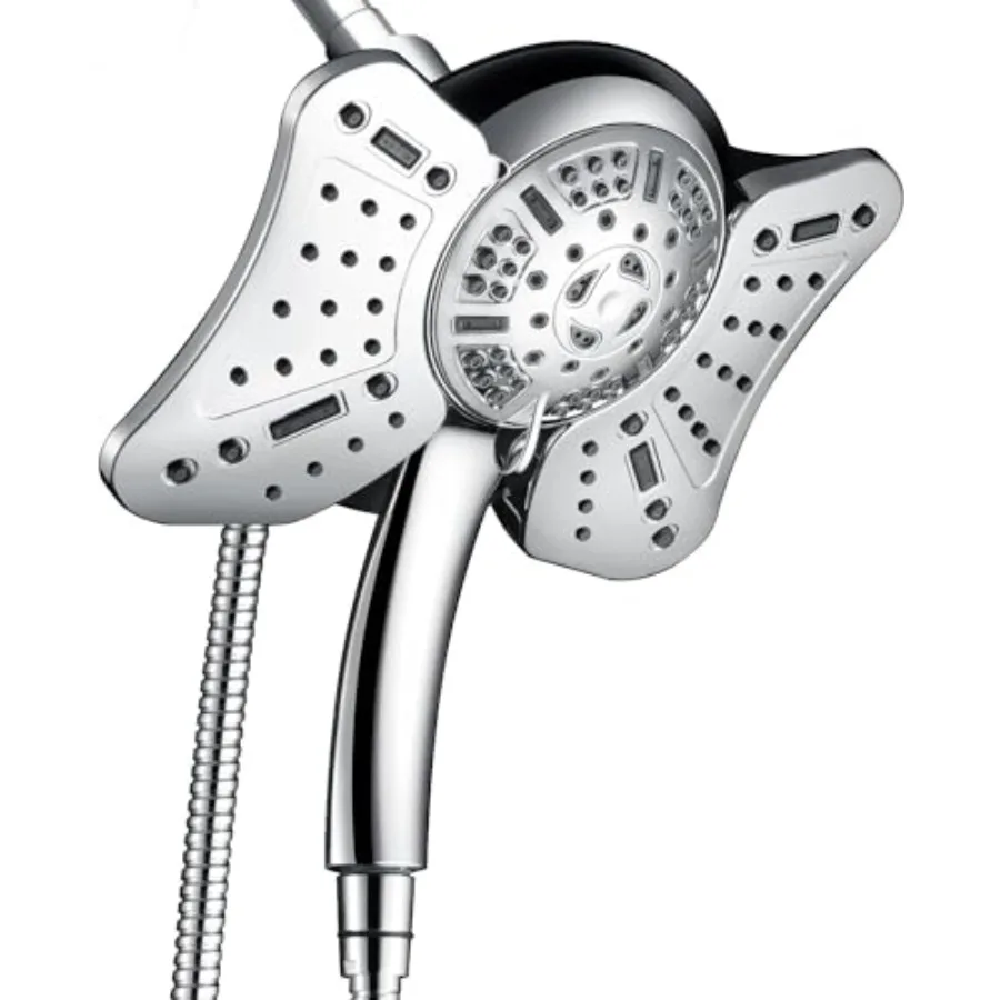 2.5GPM Shower Head with Handheld Spray Combo 2 in 1 Rainfall Shower Heads High Pressure Handheld Shower Head 9 Spray Modes Deta
2.5GPM Shower Head with Handheld Spray Combo 2 in 1 Rainfall Shower Heads High Pressure Handheld Shower Head 9 Spray Modes Deta