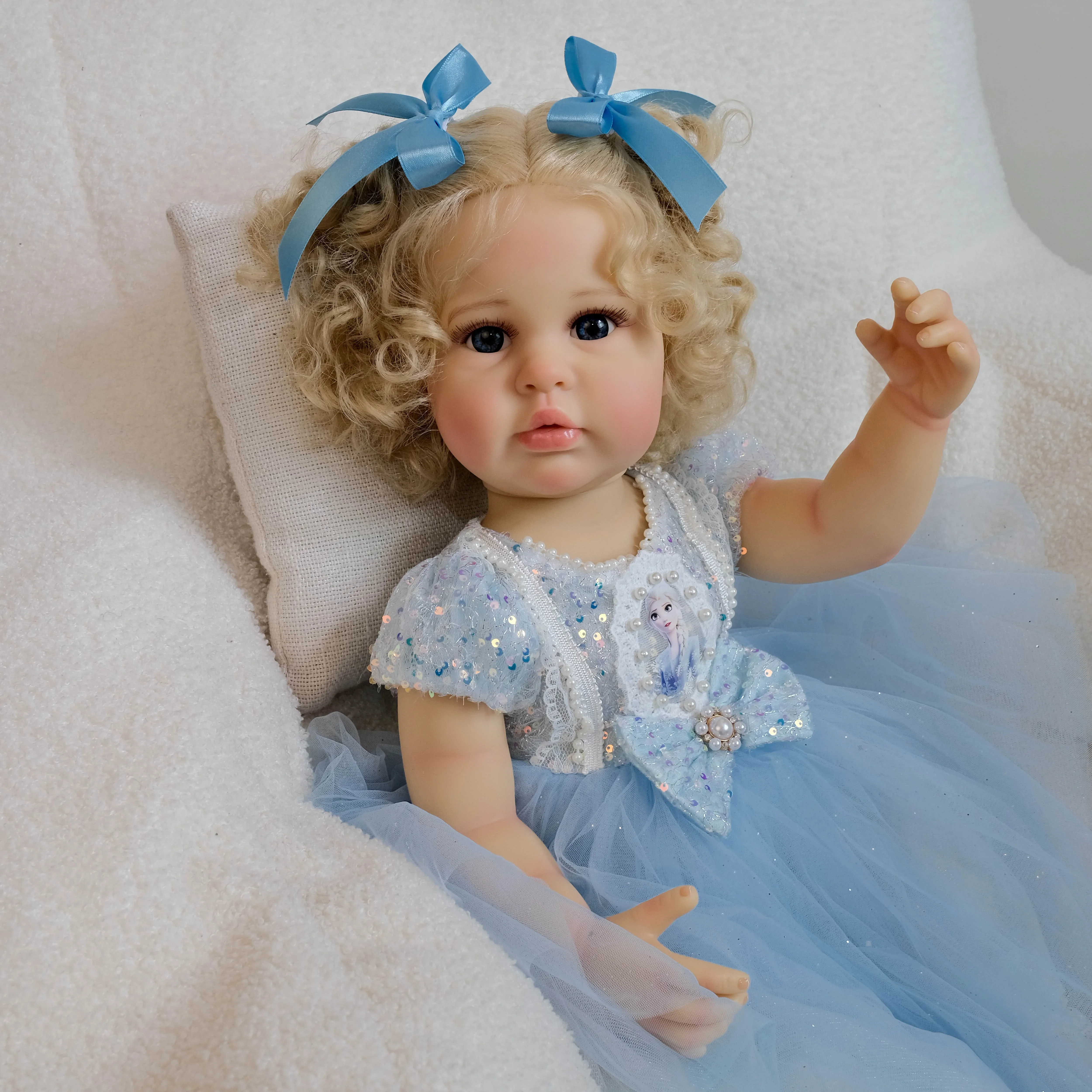NPK Reborn Baby Doll Handmade High Quality Reborn Toddler Ellie Girl Detailed Lifelike Real Baby with Hand-rooted Hair
NPK Reborn Baby Doll Handmade High Quality Reborn Toddler Ellie Girl Detailed Lifelike Real Baby with Hand-rooted Hair