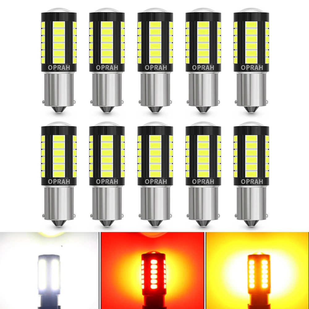 50pcs LED Light Bulbs 12V 24V 1156 BAU15S 1157 BAY15D LED Lamp 7440 7443 Canbus 33pc 5630SMD For Car Truck Signal Lamp DRL Bulbs
50pcs LED Light Bulbs 12V 24V 1156 BAU15S 1157 BAY15D LED Lamp 7440 7443 Canbus 33pc 5630SMD For Car Truck Signal Lamp DRL Bulbs