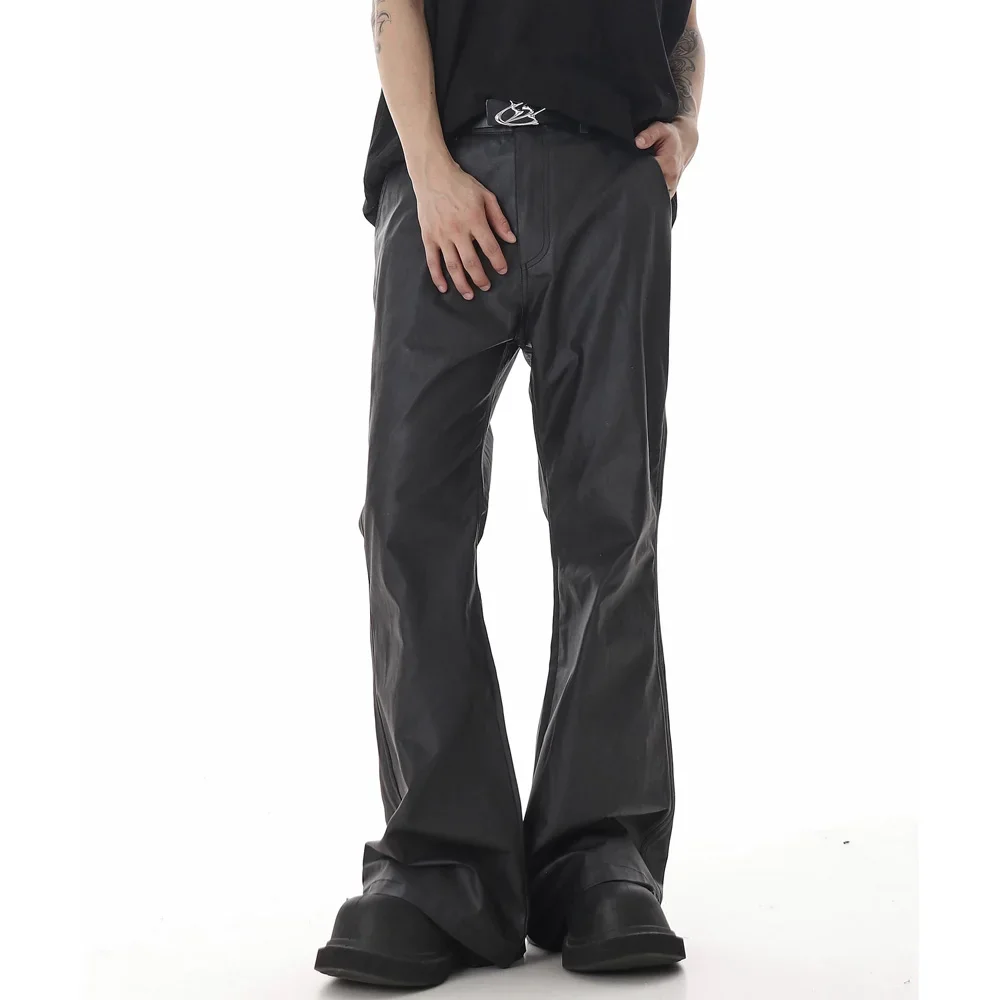 Man American Style High Street Motorcycle Trousers Men Streetwear Fashion Hip Hip Vibe Loose Causal Leather Micro Flared Pants
Man American Style High Street Motorcycle Trousers Men Streetwear Fashion Hip Hip Vibe Loose Causal Leather Micro Flared Pants
