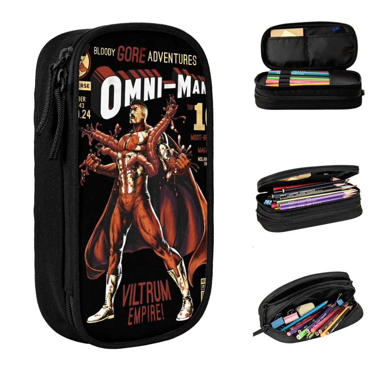Omni Man Viltrumite Empire Invincibles Pencil Case College Pencil Bag Boy Girl Zipper School Pencil Cases Stationery Organizer
Omni Man Viltrumite Empire Invincibles Pencil Case College Pencil Bag Boy Girl Zipper School Pencil Cases Stationery Organizer