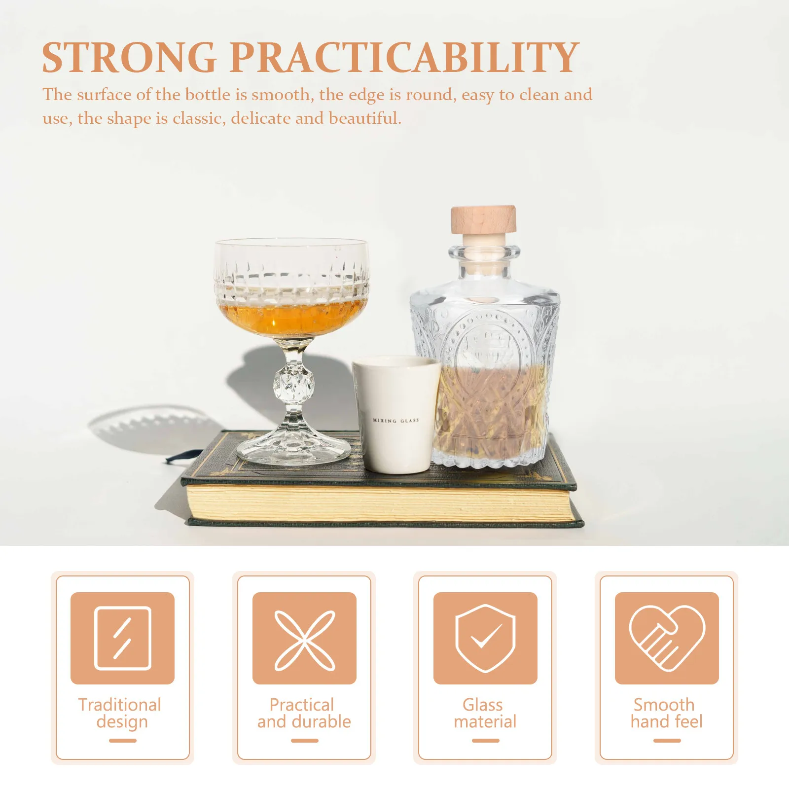 2Pcs European Roman Column Wine Bottle Glass Transparent Airtight Jar for Wine Beer Honey Storage Kitchen Display Container
2Pcs European Roman Column Wine Bottle Glass Transparent Airtight Jar for Wine Beer Honey Storage Kitchen Display Container