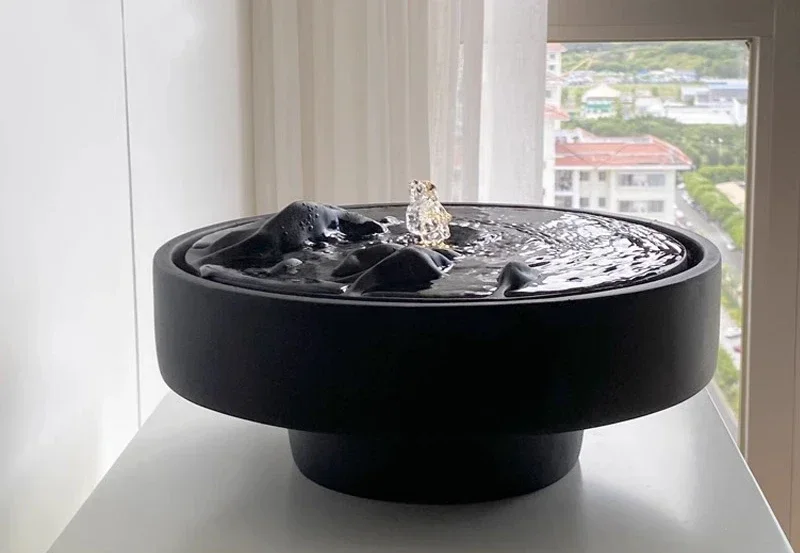 Flowing water fountain Chinese landscape ornament office desktop water bowl modern clubhouse courtyard home accessories
Flowing water fountain Chinese landscape ornament office desktop water bowl modern clubhouse courtyard home accessories
