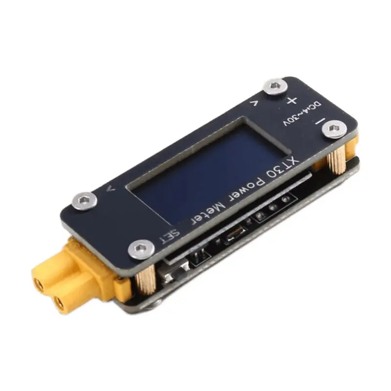 FEDI-DC 4-30V XT30 Power Meter OLED Display Bidirectional Current Voltage Tester F/ RC Models Lead-Acid Li-On Lifepo4 Battery
FEDI-DC 4-30V XT30 Power Meter OLED Display Bidirectional Current Voltage Tester F/ RC Models Lead-Acid Li-On Lifepo4 Battery