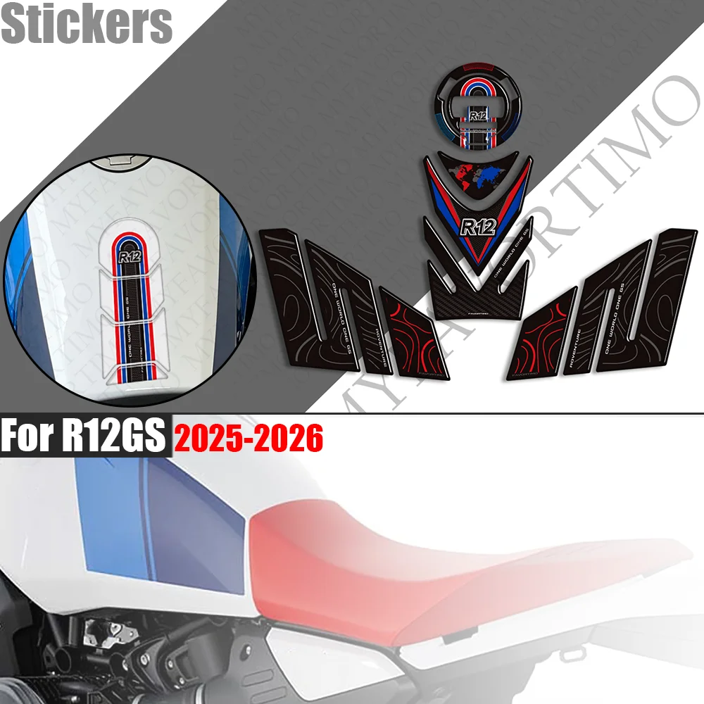 Motorcycle Tank Pad Fuel Cap Knee Protector Fairing Fender Stickers Decals For R12GS R12 GS R12 G/S 2025-2026 Off-Road
Motorcycle Tank Pad Fuel Cap Knee Protector Fairing Fender Stickers Decals For R12GS R12 GS R12 G/S 2025-2026 Off-Road