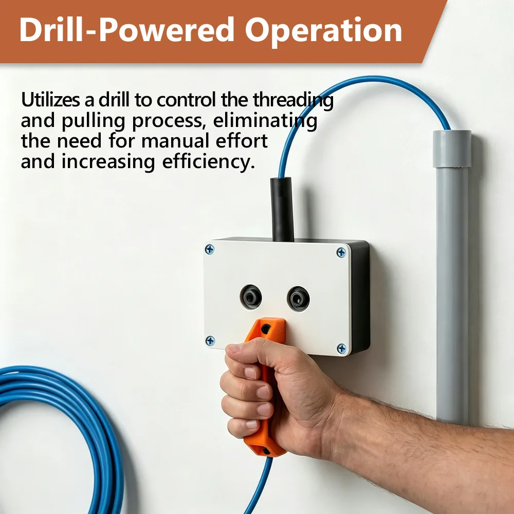 Wire Puller Efficient Cable Puller for 5-8mm Wires Hand-held Wire Pulling Tool Used for Narrow Space Wall Underground Pipeline
Wire Puller Efficient Cable Puller for 5-8mm Wires Hand-held Wire Pulling Tool Used for Narrow Space Wall Underground Pipeline