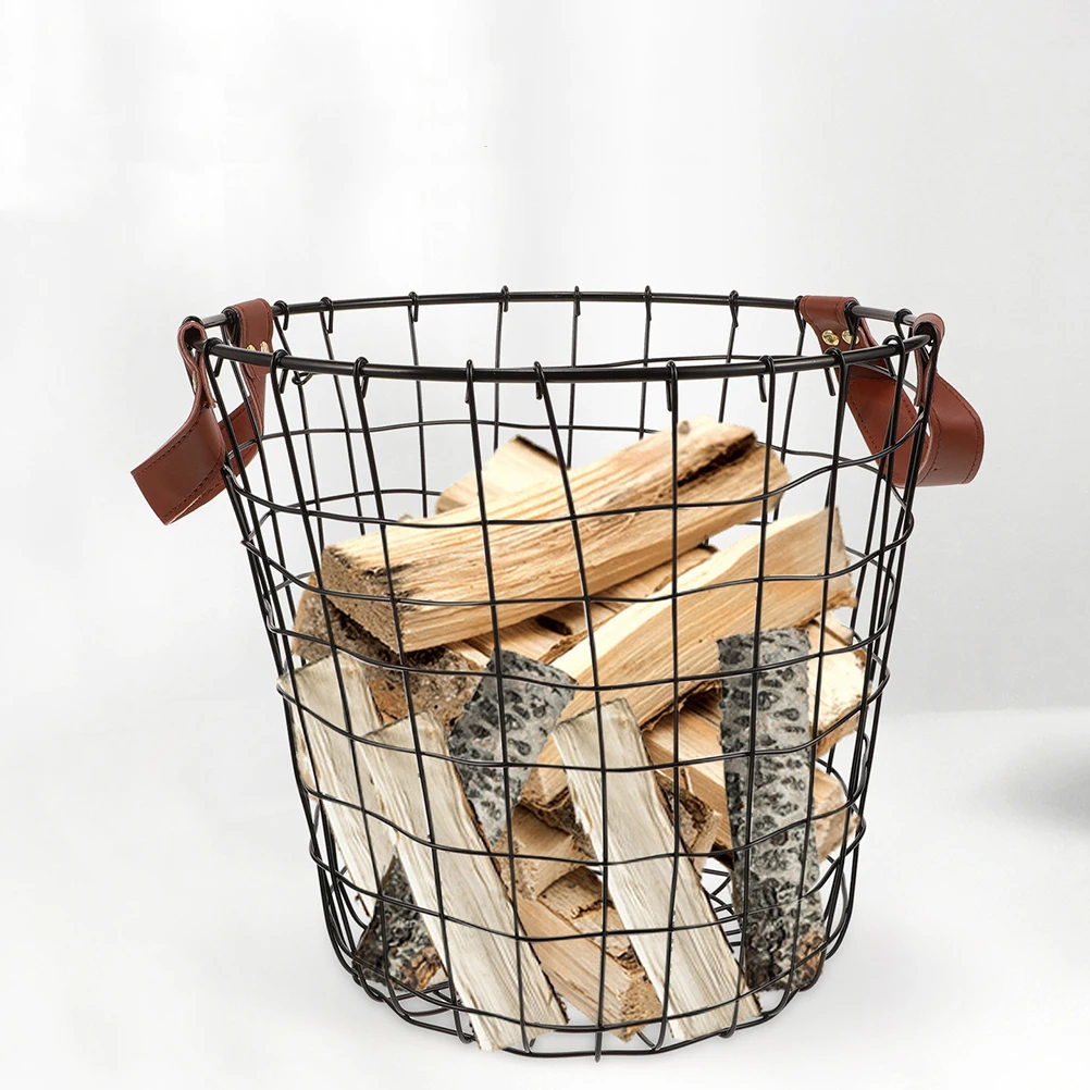 Rustic Round Iron Firewood Basket Large Capacity Wire Storage For Outdoor Camping Farmhouse Ventilated Log Holder Metal Utility
Rustic Round Iron Firewood Basket Large Capacity Wire Storage For Outdoor Camping Farmhouse Ventilated Log Holder Metal Utility