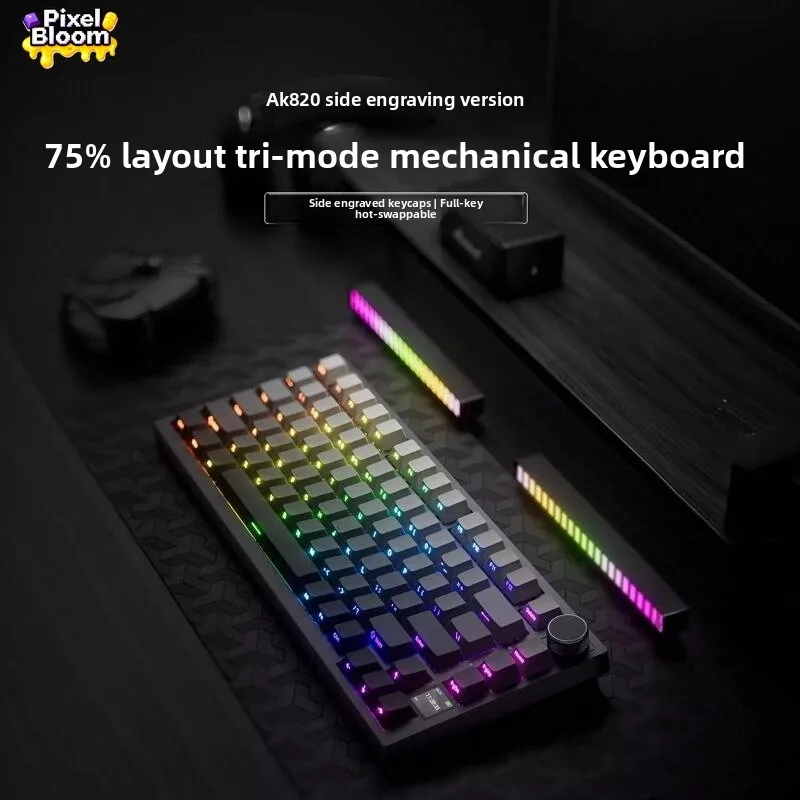 AK820 Pro TFT Screen Mechanical Keyboard 75 Percent Hot Swap RGB Side Print Tri Mode Wireless Compact FPS Gamer Gift
AK820 Pro TFT Screen Mechanical Keyboard 75 Percent Hot Swap RGB Side Print Tri Mode Wireless Compact FPS Gamer Gift