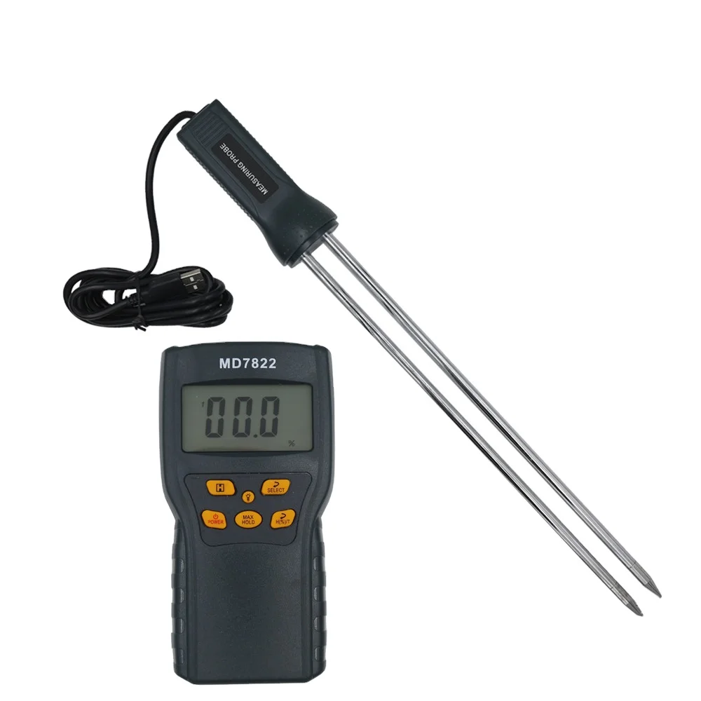 LCD Display MD7822 Digital Contains Wheat Corn Rice Hygrometer Humidity Analyzer Grain Moisture Meter Tester
LCD Display MD7822 Digital Contains Wheat Corn Rice Hygrometer Humidity Analyzer Grain Moisture Meter Tester