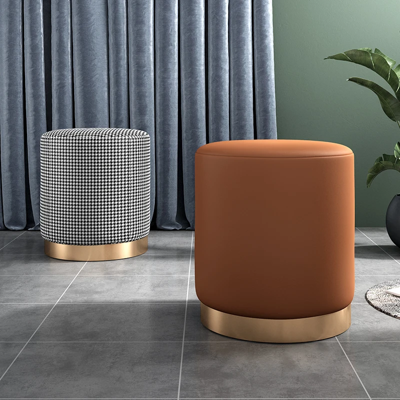 Ottoman Household Shoe Changing Stool Living Room Sofa Round Stool Hallway Soft Vanity Chair Fashion Fabric Footstool LQ70YH
Ottoman Household Shoe Changing Stool Living Room Sofa Round Stool Hallway Soft Vanity Chair Fashion Fabric Footstool LQ70YH
