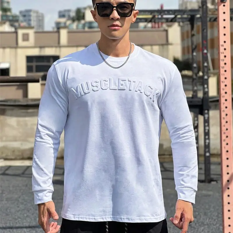 2024 Spring and autumn new fashion cotton men's long-sleeved T-shirt casual shirt unique convex logo design men's wear
2024 Spring and autumn new fashion cotton men's long-sleeved T-shirt casual shirt unique convex logo design men's wear