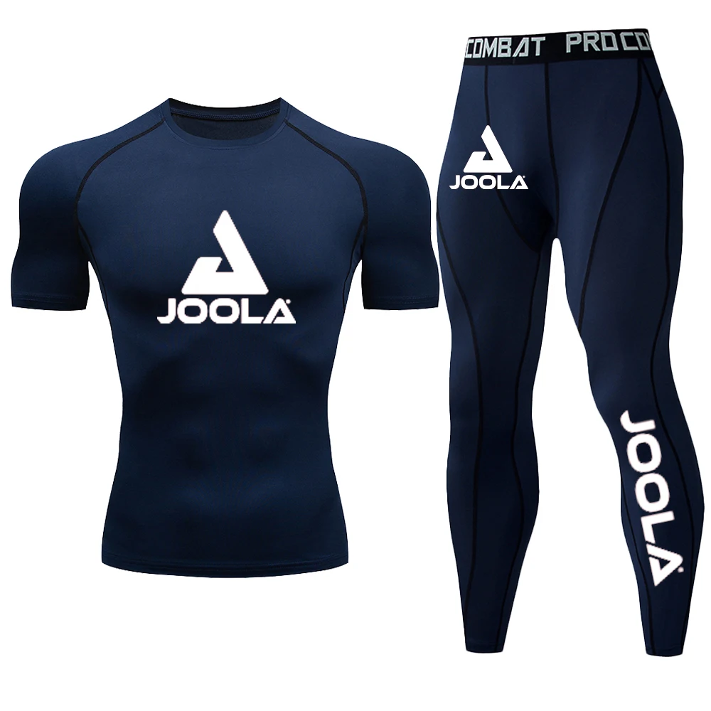JOOLA Summer Men's Fitness Suit Tight Fitting Quick Drying T-Shirt Sports Running Breathable Thin Training Suit Two-Piece Set
JOOLA Summer Men's Fitness Suit Tight Fitting Quick Drying T-Shirt Sports Running Breathable Thin Training Suit Two-Piece Set