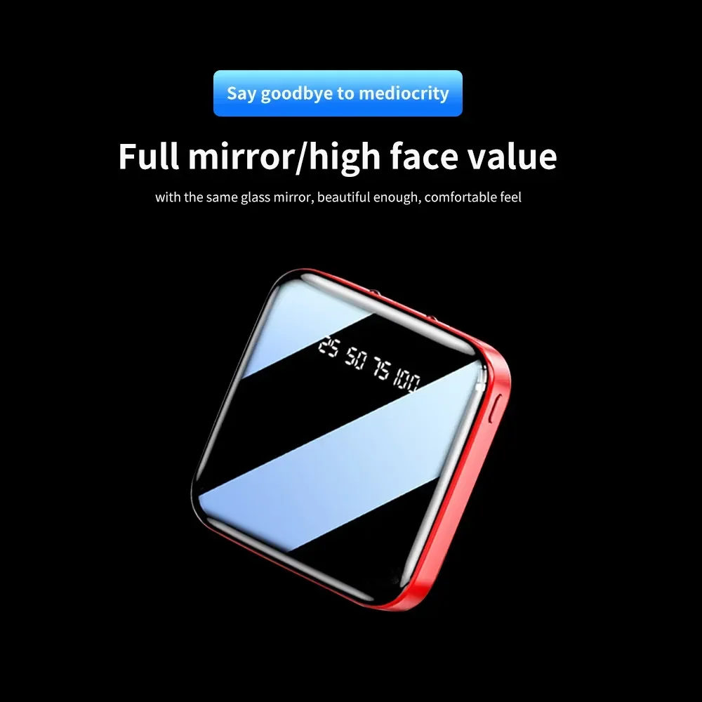 50000mAh Mini Power Bank Portable Charger Mirror Screen LED Digital Power Bank External Battery For iPhone Samsung Xiaomi
50000mAh Mini Power Bank Portable Charger Mirror Screen LED Digital Power Bank External Battery For iPhone Samsung Xiaomi