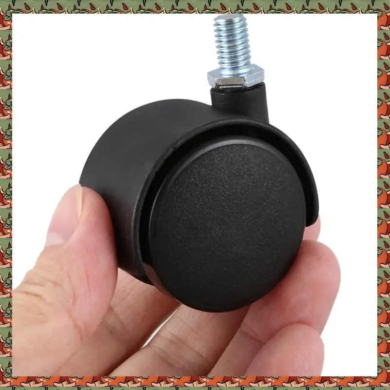 ABLQ Plastic Swivel Caster 8Mm Screw Stem 1.5-Inch Dia Wheel 16 Pcs Black 
ABLQ Plastic Swivel Caster 8Mm Screw Stem 1.5-Inch Dia Wheel 16 Pcs Black