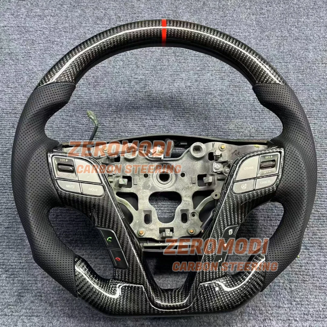 Custom 100% Real Carbon Fiber Steering Wheel Fit For Hyundai Santa Fe IX45 DM 2013-2018 Perforated Leather
Custom 100% Real Carbon Fiber Steering Wheel Fit For Hyundai Santa Fe IX45 DM 2013-2018 Perforated Leather