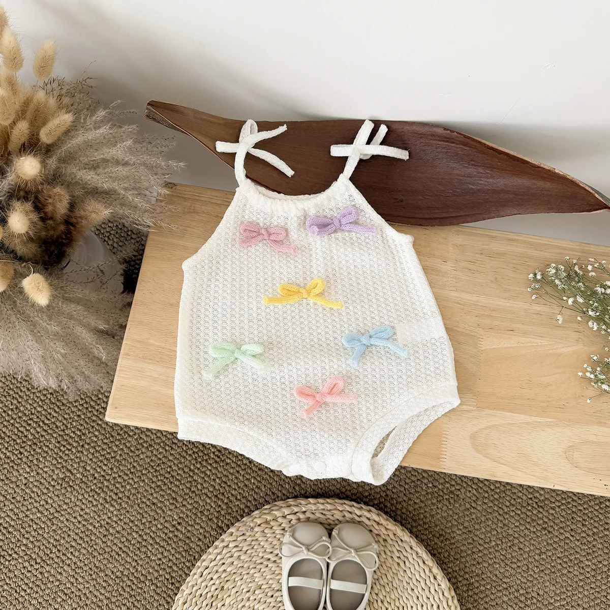 Summer Baby Clothing Infant Knit Bodysuit Girls Halter Strap Waffle Knit Onesies Newborn Toddler Cute Outfits for 0-12M
Summer Baby Clothing Infant Knit Bodysuit Girls Halter Strap Waffle Knit Onesies Newborn Toddler Cute Outfits for 0-12M