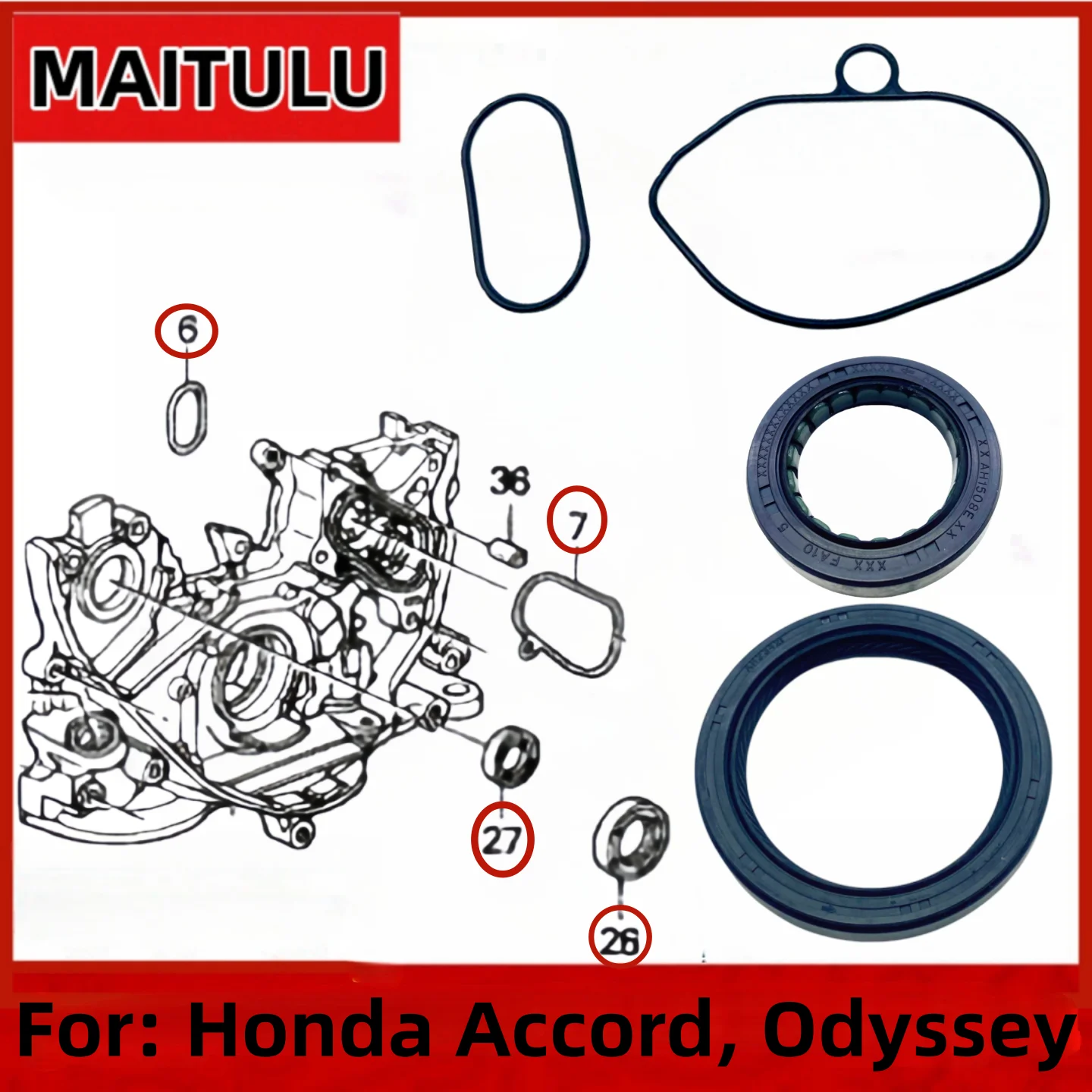 15114-PT0-003 91233-PT0-003 Gasket & Balance Shaft Seal For Honda Accord Acura CL Front Oil Pump Gasket+Auxiliary Shaft Seal
15114-PT0-003 91233-PT0-003 Gasket & Balance Shaft Seal For Honda Accord Acura CL Front Oil Pump Gasket+Auxiliary Shaft Seal
