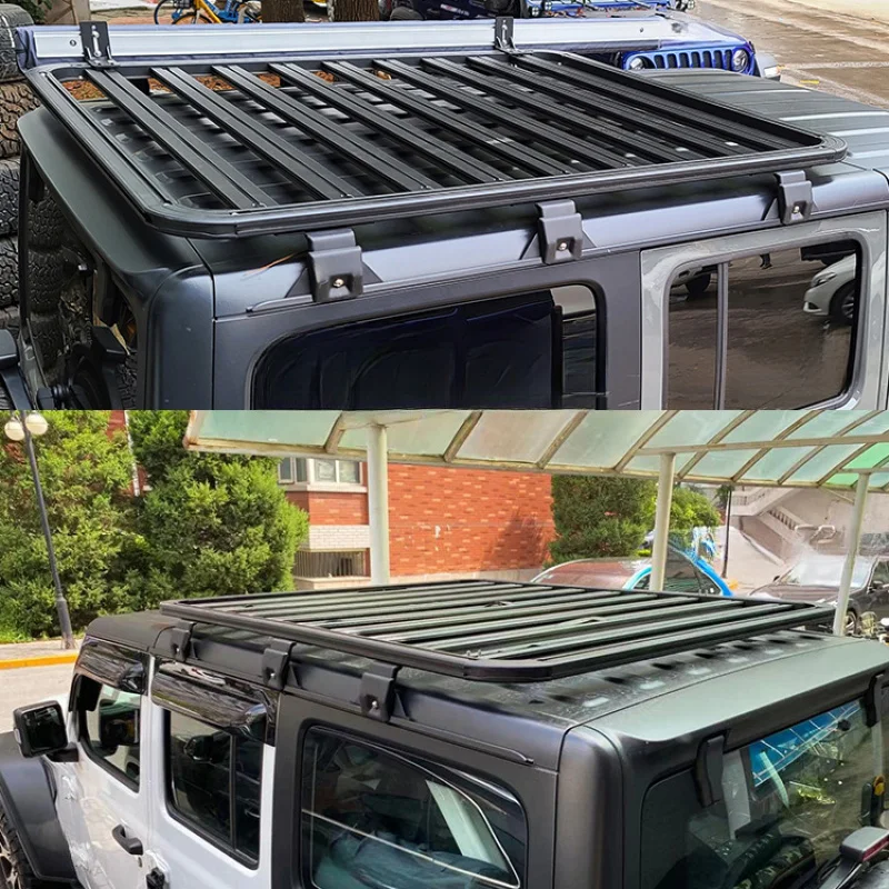 High Quality 4X4 Off Road Aluminum Alloy Roof Rack Platform Cargo Fit Rubicon
High Quality 4X4 Off Road Aluminum Alloy Roof Rack Platform Cargo Fit Rubicon