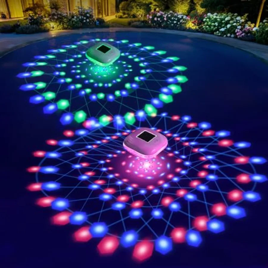 Floating Pool Lights Solar Powered, 2026 Upgraded Dynmaic LED Color Changing Solar Pool Lights that Float, IP68 Waterproof 6-8H
Floating Pool Lights Solar Powered, 2026 Upgraded Dynmaic LED Color Changing Solar Pool Lights that Float, IP68 Waterproof 6-8H