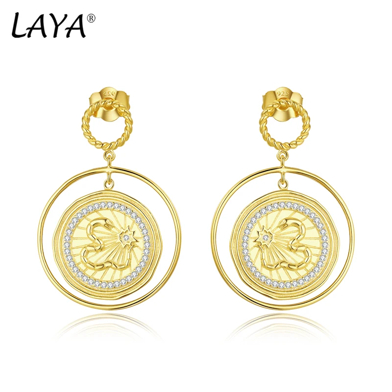 LAYA 100% 925 Sterling Silver Minimalist Round Drop Earrings for Women Trendy statement Earrings Fine Jewelry Wedding Gift
LAYA 100% 925 Sterling Silver Minimalist Round Drop Earrings for Women Trendy statement Earrings Fine Jewelry Wedding Gift