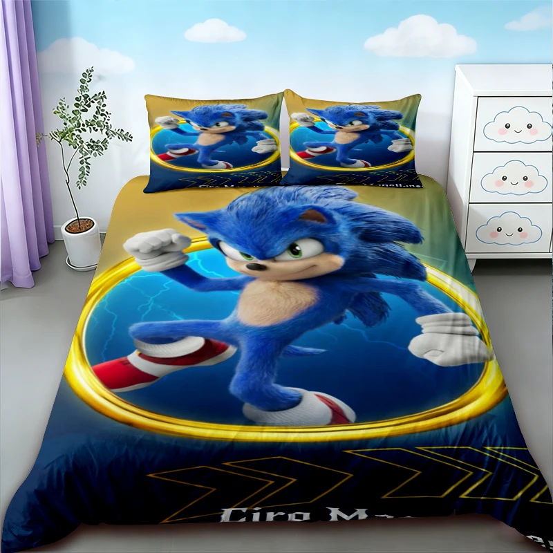 Kids Sonic Duvet Cover Set Bedding Set Breathable and Comfortable Children Teens Gifts for Bedroom Decor Queen King
Kids Sonic Duvet Cover Set Bedding Set Breathable and Comfortable Children Teens Gifts for Bedroom Decor Queen King