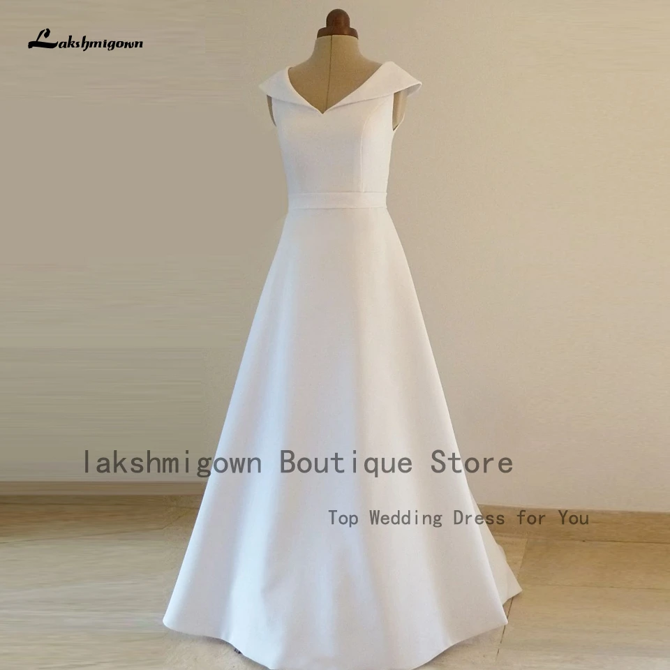 Lakshmigown Simple Matte Satin Wedding Dress Vestido De Novia 2023 A Line Bride Gown New Robe Mariage
Lakshmigown Simple Matte Satin Wedding Dress Vestido De Novia 2023 A Line Bride Gown New Robe Mariage