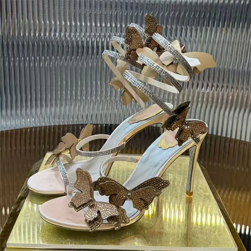 Summer High Heels Sandals Women Rhinestone Butterfly Snake Twine Around Ankle Strap Party Shoes Woman Heeled Sandals Woman
Summer High Heels Sandals Women Rhinestone Butterfly Snake Twine Around Ankle Strap Party Shoes Woman Heeled Sandals Woman