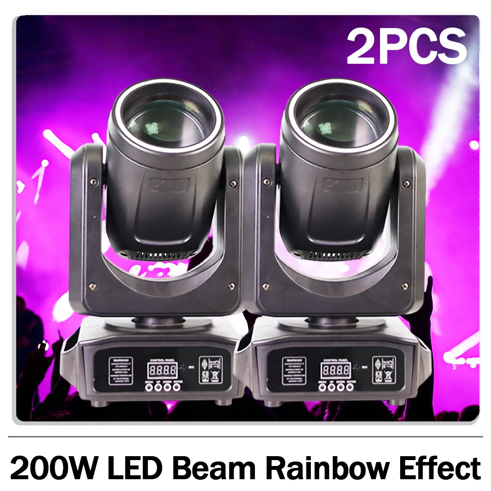 2pcs/lot LED 200W Moving Head Light with ring 18 Prisms 7 Gobos Rainbow Effect DMX control for DJ Disco Party wedding club bar
2pcs/lot LED 200W Moving Head Light with ring 18 Prisms 7 Gobos Rainbow Effect DMX control for DJ Disco Party wedding club bar