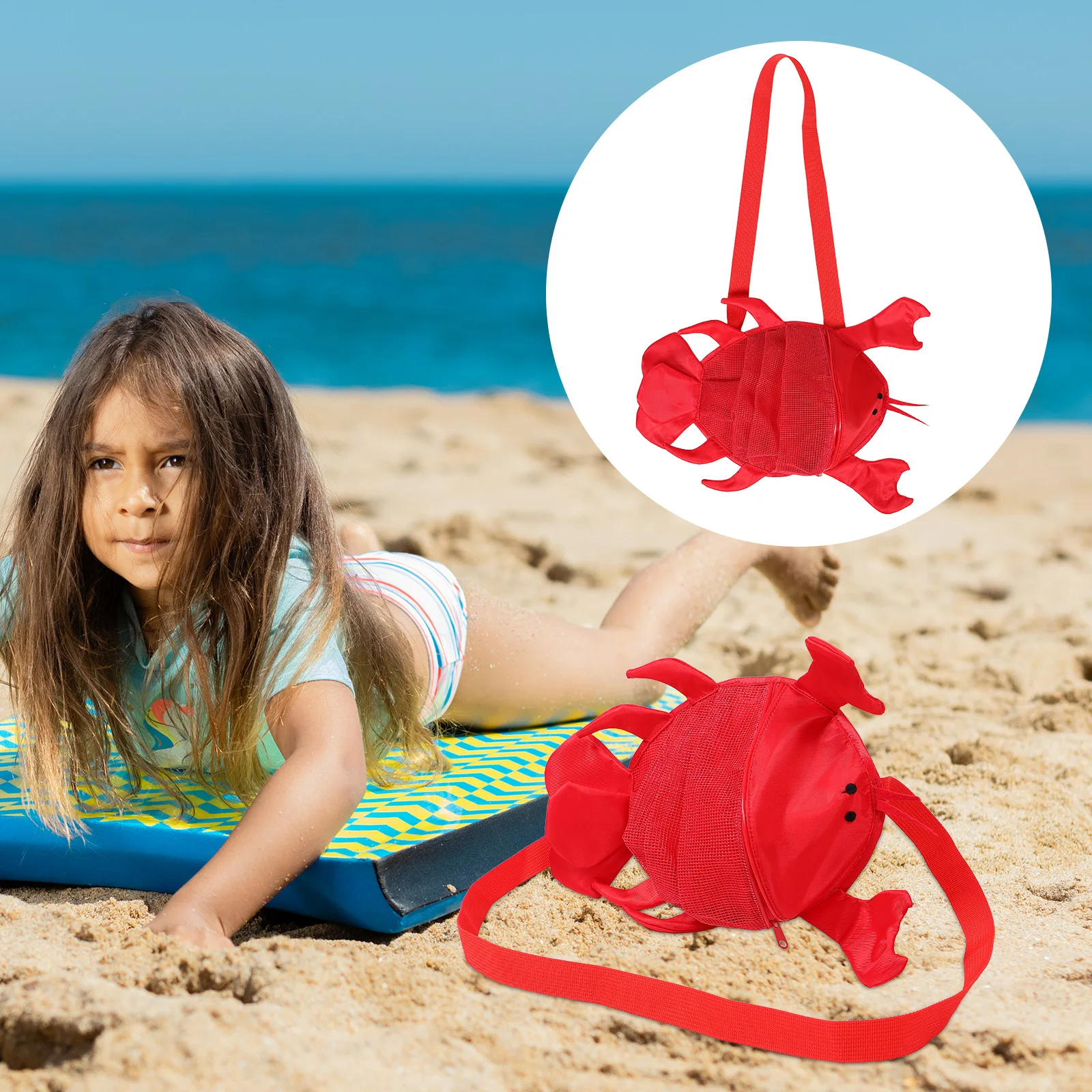 Kids Lobster Mesh Beach Bag Red Seashell Storage Crossbody Shelling Bag for Kids Beach Essentials Seashell Bags
Kids Lobster Mesh Beach Bag Red Seashell Storage Crossbody Shelling Bag for Kids Beach Essentials Seashell Bags