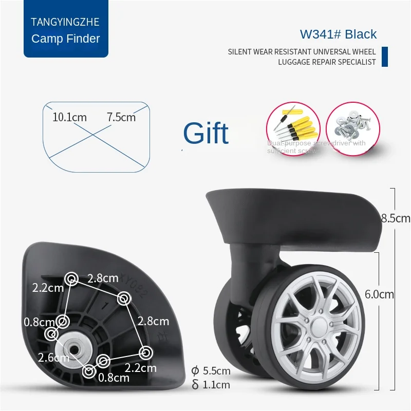 TANGYIPIN W341 Luggage compartment wheel accessories luggage compartment password box universal wheel leather case Trolley
TANGYIPIN W341 Luggage compartment wheel accessories luggage compartment password box universal wheel leather case Trolley
