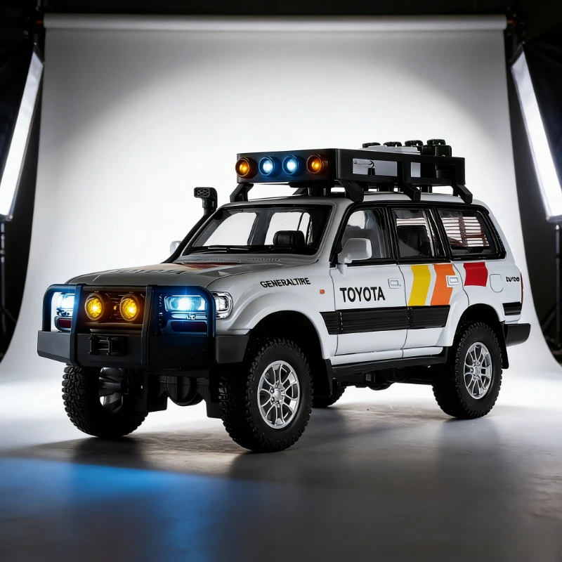 1:24 Cool Luze LC80 Alloy Model Pull Back Sound and Light Simulation Off-Road Boy Toy Tabletop Ornament Collection
1:24 Cool Luze LC80 Alloy Model Pull Back Sound and Light Simulation Off-Road Boy Toy Tabletop Ornament Collection