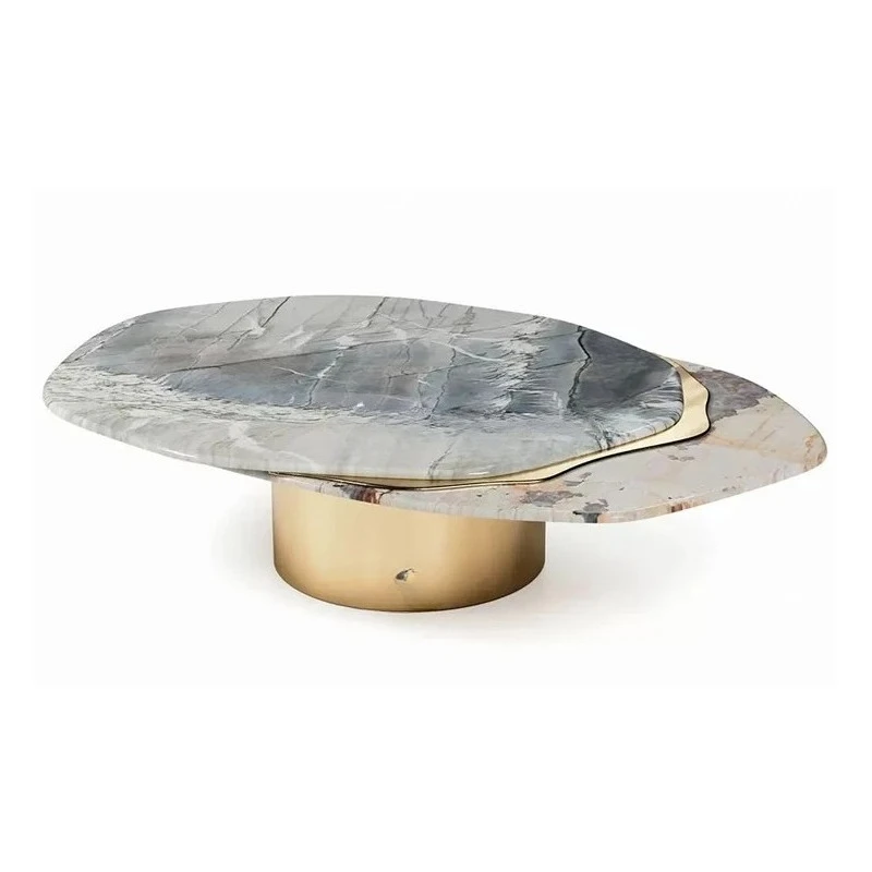 luxury marble living room special-shaped stainless steel Italian minimalist design high-end coffee table villa large flat floor
luxury marble living room special-shaped stainless steel Italian minimalist design high-end coffee table villa large flat floor