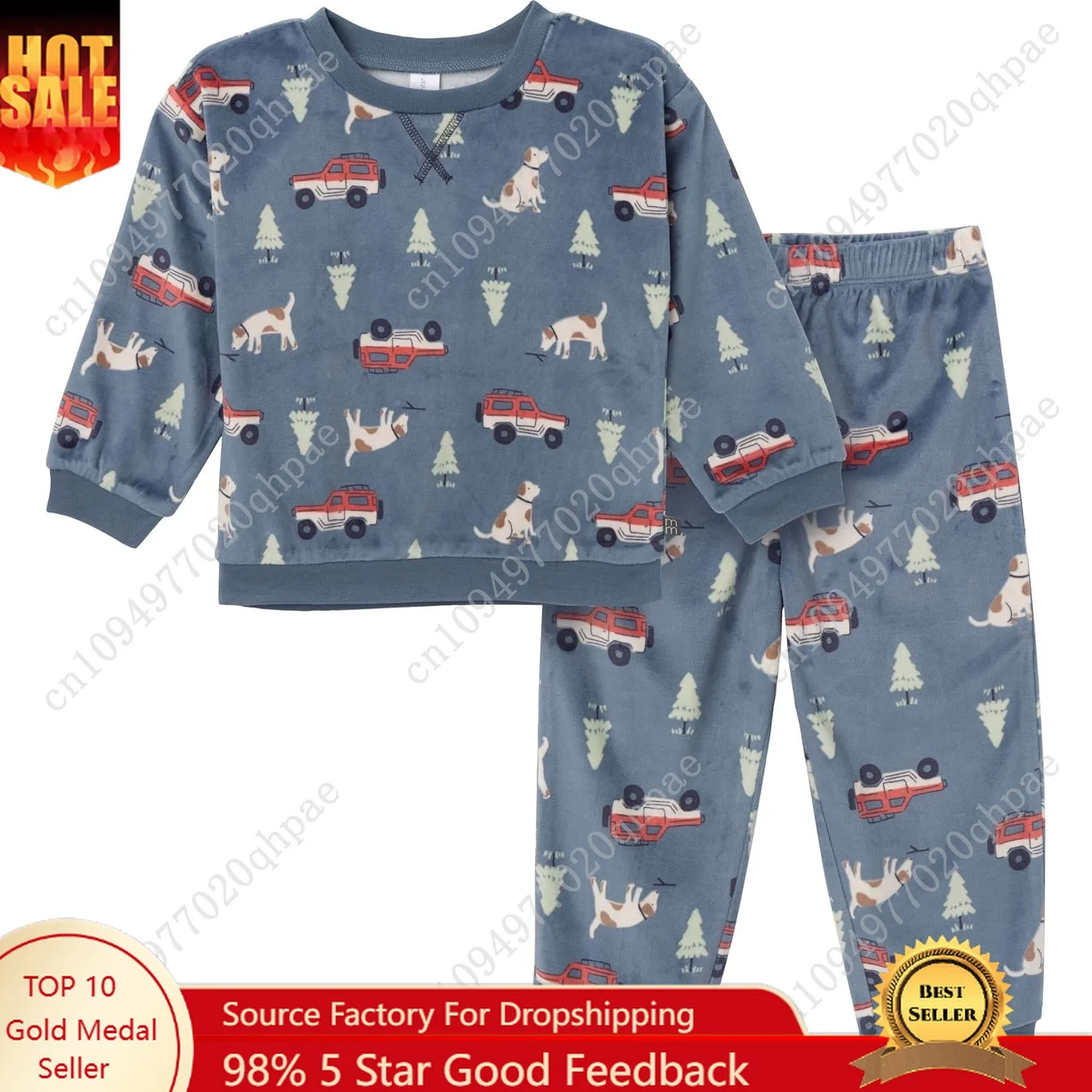 Modern Moments by Gerber baby-boys Toddler Bunny Fleece 2-piece Sweater & Pant Pajama Set
Modern Moments by Gerber baby-boys Toddler Bunny Fleece 2-piece Sweater & Pant Pajama Set