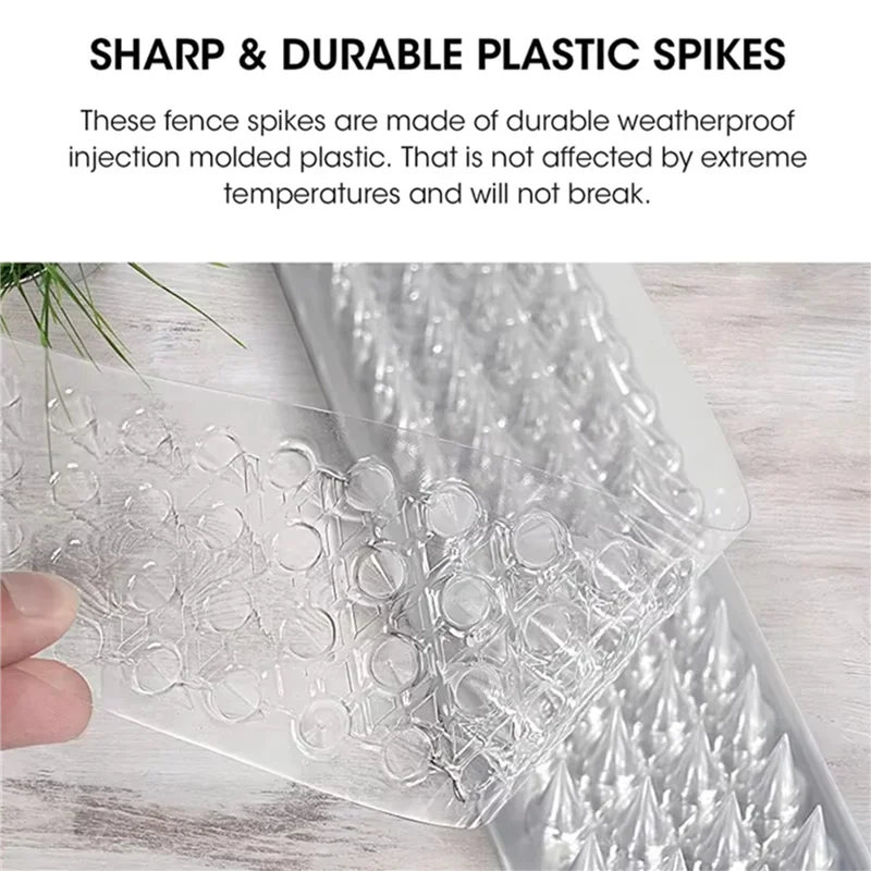 PORK-30X Spikes Repeller Cat Plastic Bird Repellent Anti Pigeon Anti-Bird Squirrel Garden Fences Control Transparent Spikes
PORK-30X Spikes Repeller Cat Plastic Bird Repellent Anti Pigeon Anti-Bird Squirrel Garden Fences Control Transparent Spikes